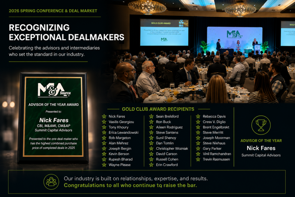 Summit Capital Advisors Attends M&A Source Spring Conference 2026 and Celebrates National Industry Recognition Photo 4