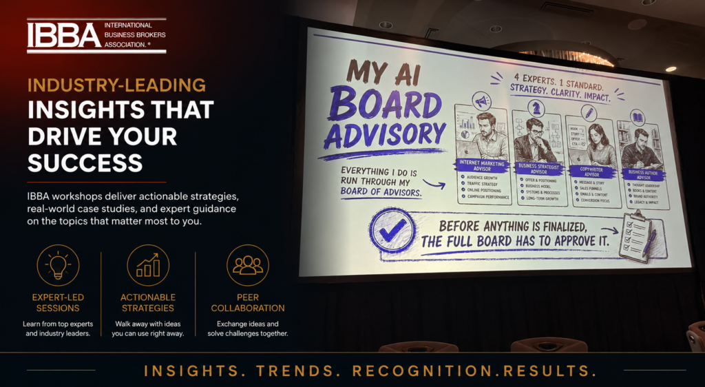 What I Learned at the 2026 IBBA Annual Conference and Why It Matters for Manufacturing Business Owners Photo 4