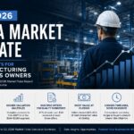 Q2 2026 M&A market update highlighting buyer demand, valuation multiples, deal competition, and trends for manufacturing business owners.